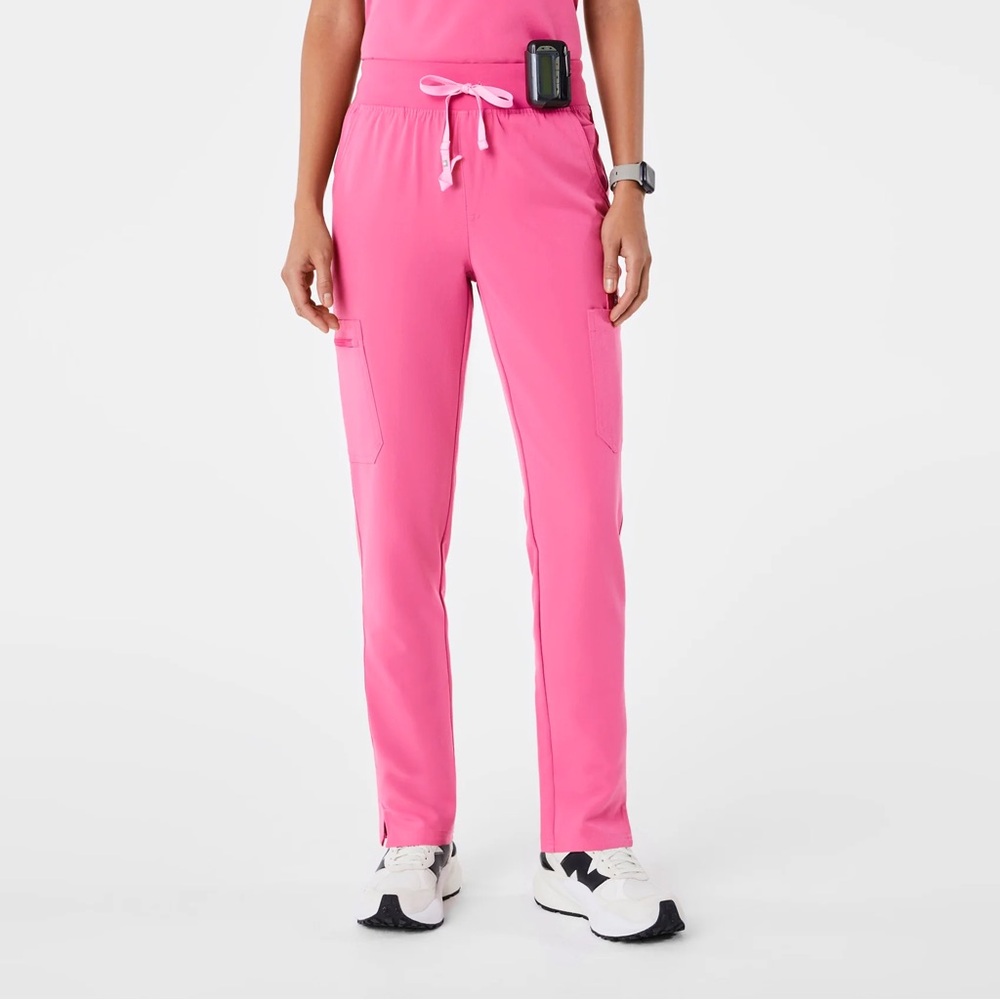 FIGS F'ing Pink High Waisted Yola - Skinny Scrub Pant